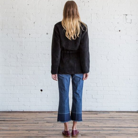 Nomi Black Women Sherpa Jacket size Small Black - Picture 12 of 14